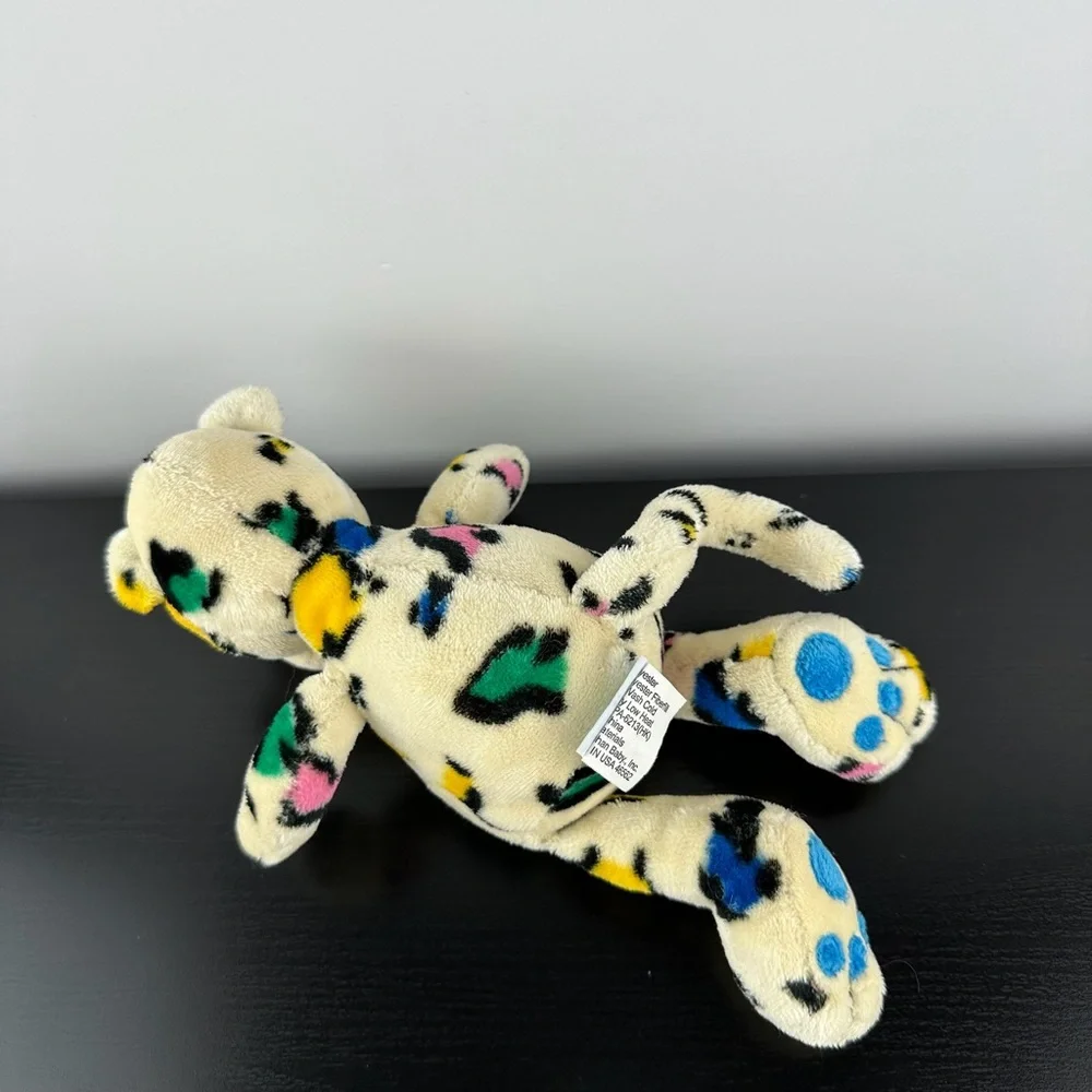 Stephan Baby Rare Spotted Leopard Cheetah 8” Plush Stuffed Animal Rattle Inside - Picture 5 of 6
